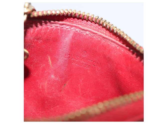 LOUIS VUITTON Epi Pochette Cles Coin Purse Red M63807 LV Auth 206937 Roja - vista 11