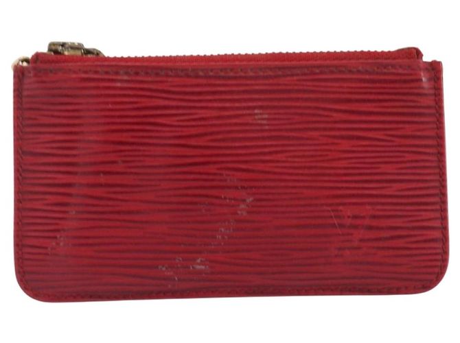 LOUIS VUITTON Epi Pochette Cles Coin Purse Red M63807 LV Auth 206937 Roja - vista 13