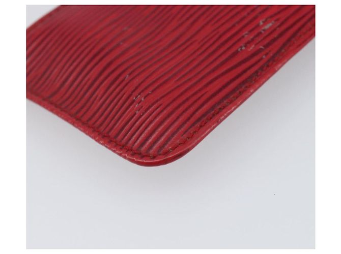 LOUIS VUITTON Epi Pochette Cles Coin Purse Red M63807 LV Auth 206937 Roja - vista 14
