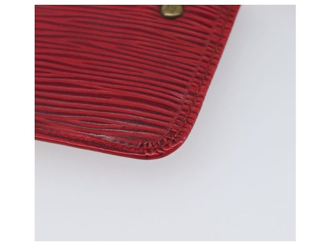 LOUIS VUITTON Epi Pochette Cles Coin Purse Red M63807 LV Auth 206937 Roja - vista 15