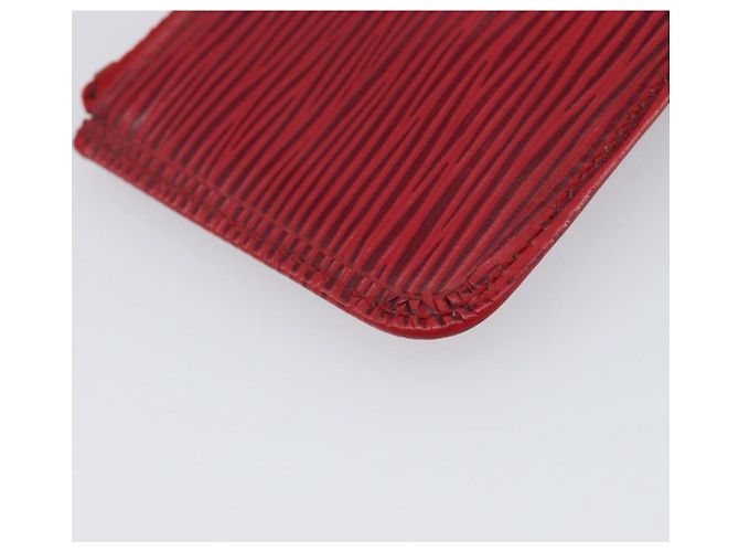 LOUIS VUITTON Epi Pochette Cles Coin Purse Red M63807 LV Auth 206937 Roja - vista 16