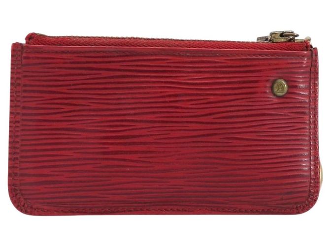 LOUIS VUITTON Epi Pochette Cles Coin Purse Red M63807 LV Auth 206937 Roja - vista 2