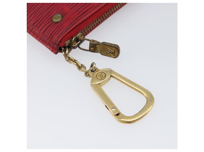 LOUIS VUITTON Epi Pochette Cles Coin Purse Red M63807 LV Auth 206937 Roja - vista 8