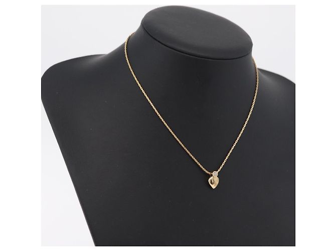 Collana Christian Dior Metallo Tono Oro Auth ka6500 - vista 17