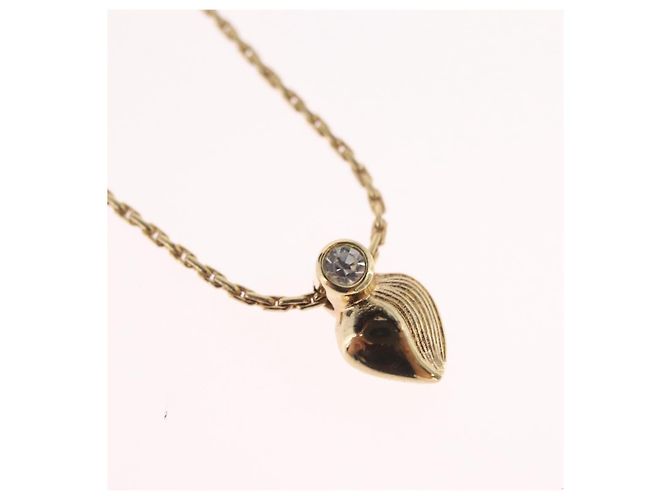 Collana Christian Dior Metallo Tono Oro Auth ka6500 - vista 3