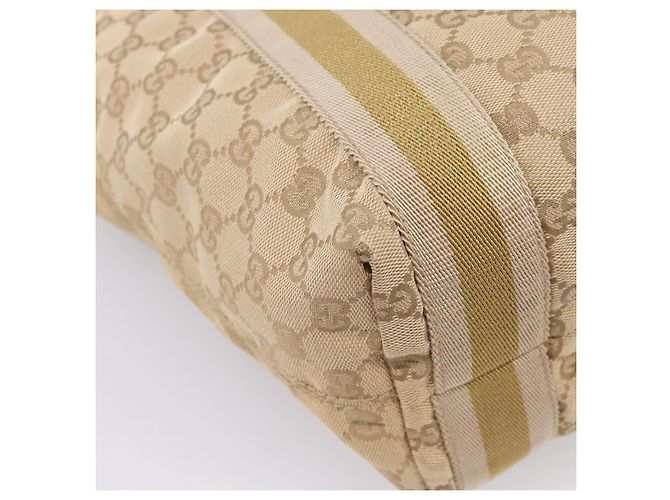 Borsa Tote GUCCI GG Canvas Sherry Line Beige 189669 Auth 206693 - vista 16