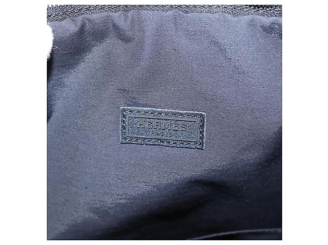 Hermès HERMES Bolide Pouch 30 Pouch Canvas Black Silver Auth 205509M Nero Argento - vista 14