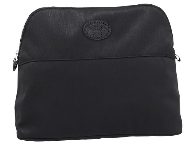 Hermès HERMES Bolide Pouch 30 Pouch Canvas Black Silver Auth 205509M Nero Argento - vista 2