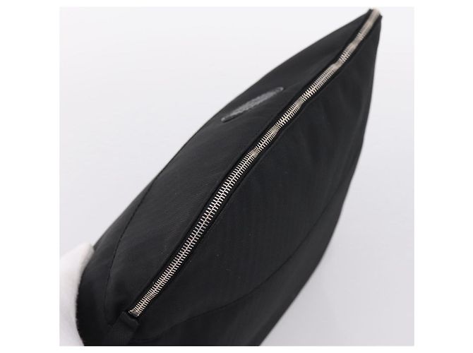 Hermès HERMES Bolide Pouch 30 Pouch Canvas Black Silver Auth 205509M Nero Argento - vista 6