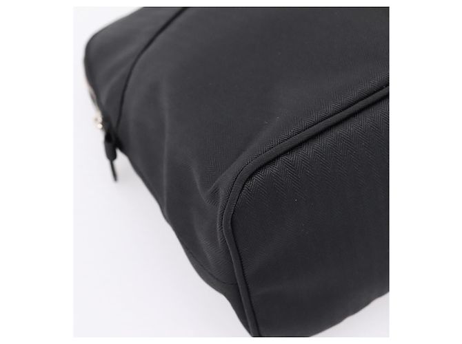 Hermès HERMES Bolide Pouch 30 Pouch Canvas Black Silver Auth 205509M Nero Argento - vista 9