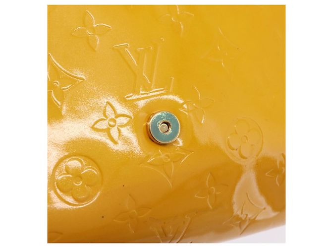 LOUIS VUITTON Monogram Vernis Thompson Street Bag Jaune M91123 LV Auth 206716 Giallo - vista 10