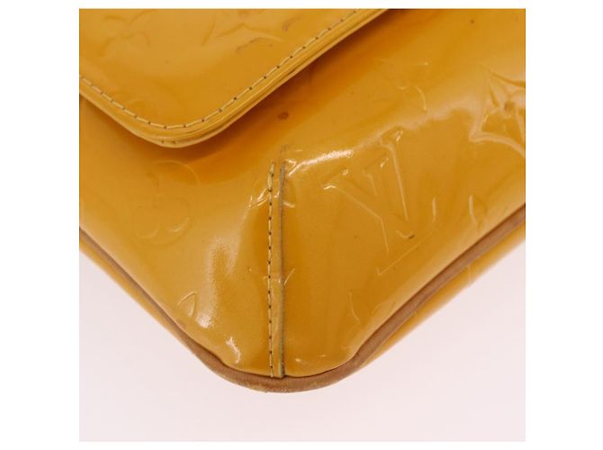 LOUIS VUITTON Monogram Vernis Thompson Street Bag Jaune M91123 LV Auth 206716 Giallo - vista 17