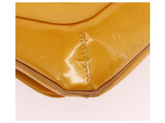 LOUIS VUITTON Monogram Vernis Thompson Street Bag Jaune M91123 LV Auth 206716 Giallo - vista 19