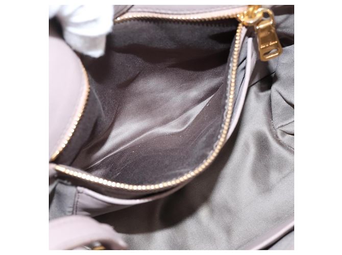 Borsa a mano Miu Miu Matelassé in pelle 2way Viola Oro Auth 206929A D'oro Porpora - vista 23
