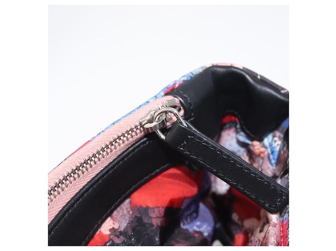 CHANEL Matelasse Schultertasche mit Kette aus Baumwolle Multicolor Silver CC Auth 204495M Silber Mehrfarben - Ansicht 26