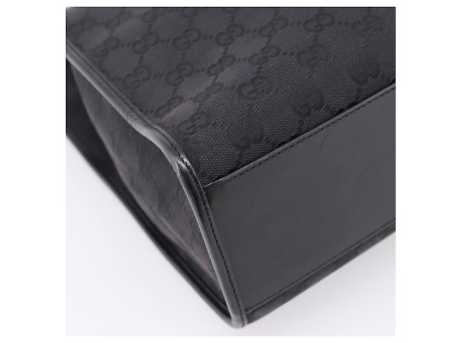 GUCCI GG Canvas Tote Bag Schwarz Silber 002 1064 Auth am12702A - Ansicht 14