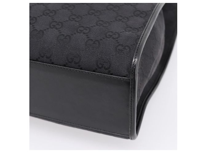 GUCCI GG Canvas Tote Bag Schwarz Silber 002 1064 Auth am12702A - Ansicht 15