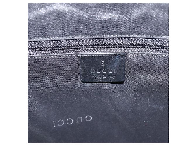 GUCCI GG Canvas Tote Bag Schwarz Silber 002 1064 Auth am12702A - Ansicht 18