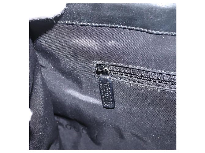 GUCCI GG Canvas Tote Bag Schwarz Silber 002 1064 Auth am12702A - Ansicht 21