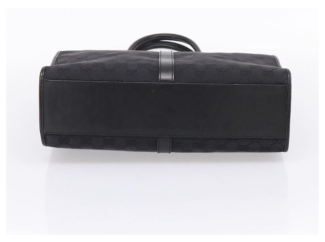 GUCCI GG Canvas Tote Bag Schwarz Silber 002 1064 Auth am12702A - Ansicht 5