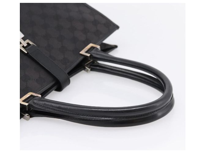 GUCCI GG Canvas Tote Bag Schwarz Silber 002 1064 Auth am12702A - Ansicht 7