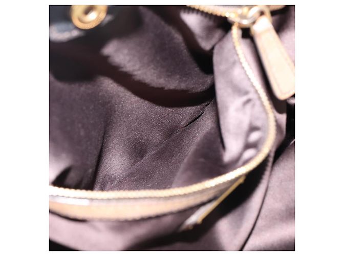 Borsa a Tracolla Miu Miu Pelle Nero Tono Oro Auth 167742M - vista 26