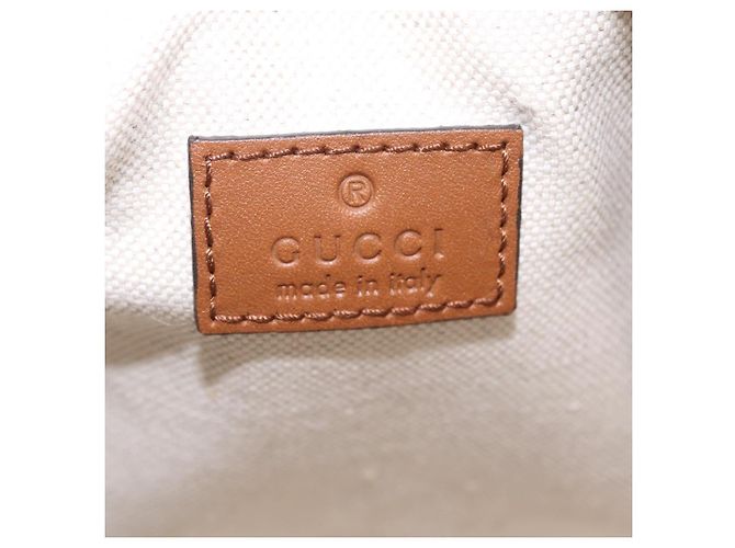 Bolsa de mão GUCCI GG Canvas Web Sherry Line 2way Green Gold 856055 Auth ka6448M Verde - vista 23