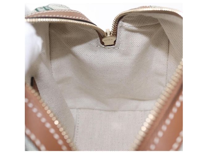 Bolsa de mão GUCCI GG Canvas Web Sherry Line 2way Green Gold 856055 Auth ka6448M Verde - vista 24