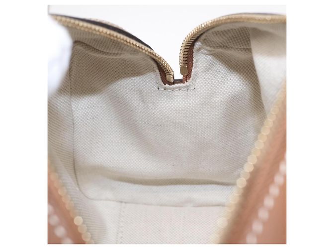 Bolsa de mão GUCCI GG Canvas Web Sherry Line 2way Green Gold 856055 Auth ka6448M Verde - vista 25