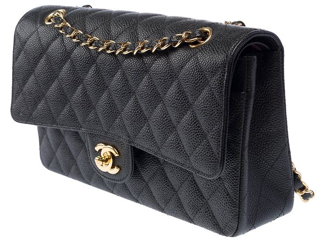 CHANEL Timeless/Classique Tasche aus schwarzem Leder - 103966 - Ansicht 5