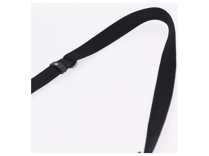 Borsa a tracolla GUCCI GG Canvas Outlet Nero Argento 374414 Auth 206722A - vista 14
