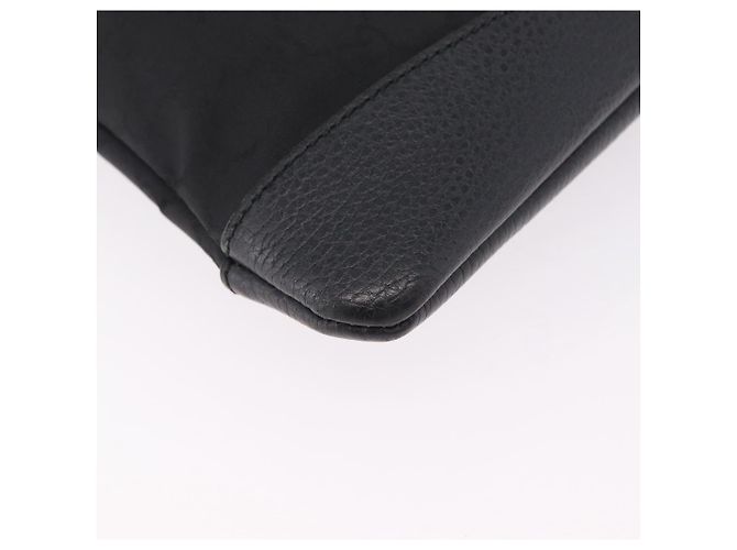 Borsa a tracolla GUCCI GG Canvas Outlet Nero Argento 374414 Auth 206722A - vista 17