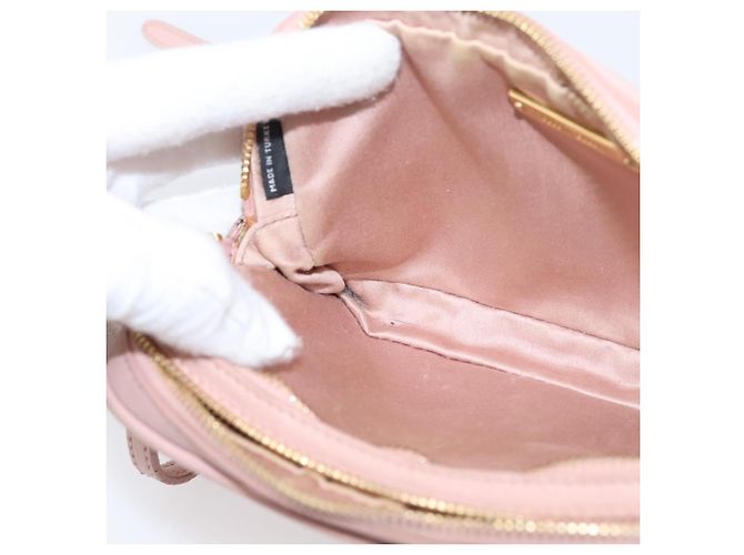 Borsa a spalla Miu Miu Matelassé Pelle Rosa Oro Auth 205992V D'oro - view 24