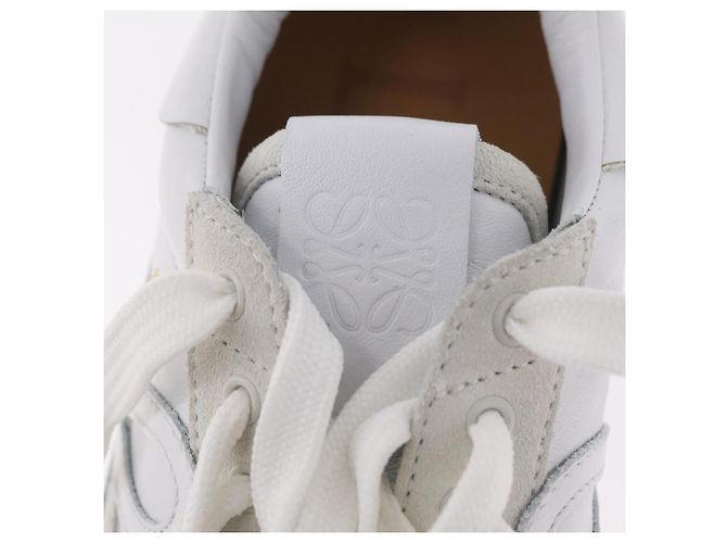 LOEWE Studio Ghibli Suswatari Sneakers Leather White Auth 167752SM Blanco - vista 14
