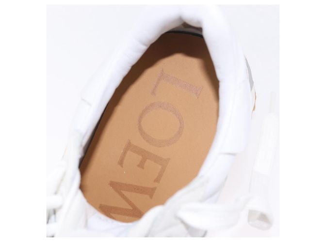 LOEWE Studio Ghibli Suswatari Sneakers Leather White Auth 167752SM Blanco - vista 15