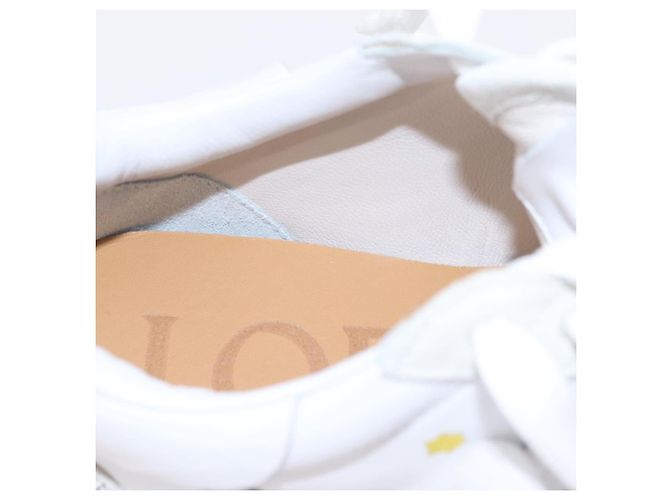 LOEWE Studio Ghibli Suswatari Sneakers Leather White Auth 167752SM Blanco - vista 17