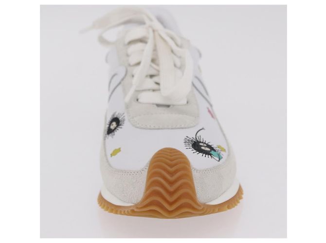 LOEWE Studio Ghibli Suswatari Sneakers Leather White Auth 167752SM Blanco - vista 30