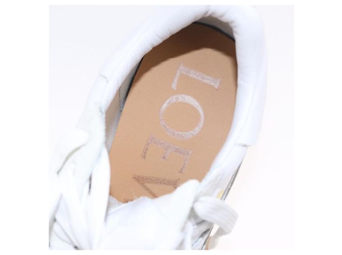 LOEWE Studio Ghibli Suswatari Sneakers Leather White Auth 167752SM Blanco - vista 34