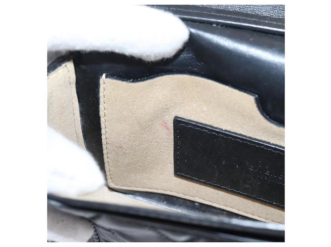 Sac à épaule GIVENCHY en cuir 2way Noir Or Auth 207635A Doré - vue 25
