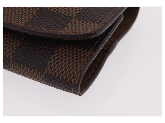 LOUIS VUITTON Damier Ebene Manschettenknöpfe & Etui Ag925 Silber LV Auth BA16096V - Ansicht 14
