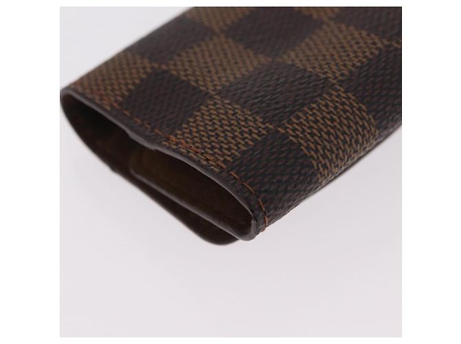 LOUIS VUITTON Damier Ebene Manschettenknöpfe & Etui Ag925 Silber LV Auth BA16096V - Ansicht 15