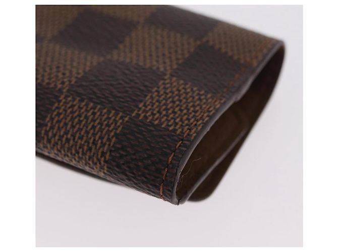 LOUIS VUITTON Damier Ebene Manschettenknöpfe & Etui Ag925 Silber LV Auth BA16096V - Ansicht 16