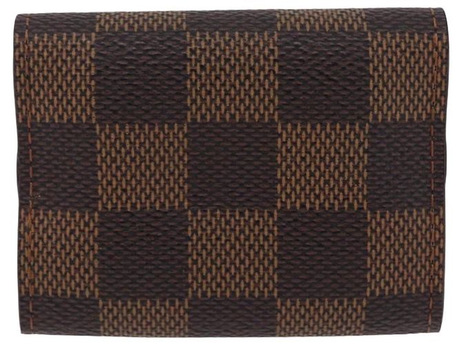 LOUIS VUITTON Damier Ebene Manschettenknöpfe & Etui Ag925 Silber LV Auth BA16096V - Ansicht 2