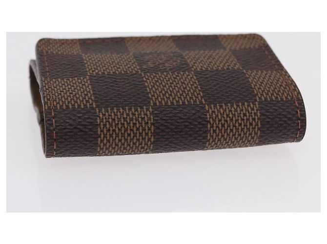 LOUIS VUITTON Damier Ebene Manschettenknöpfe & Etui Ag925 Silber LV Auth BA16096V - Ansicht 5