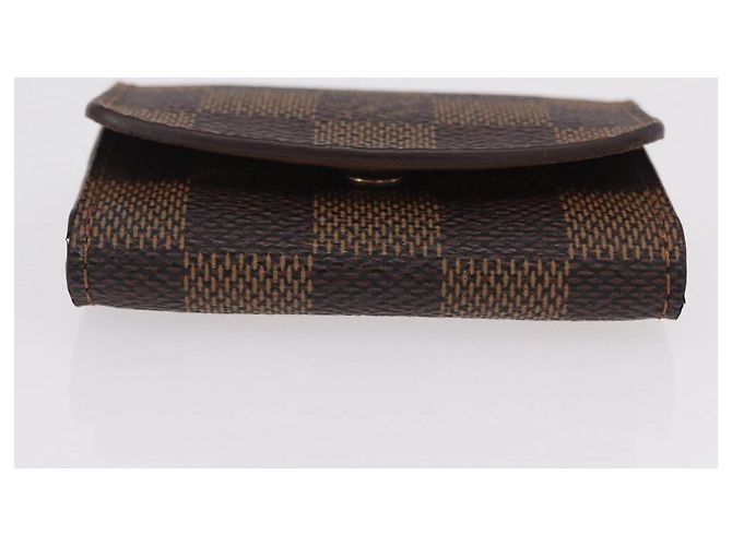 LOUIS VUITTON Damier Ebene Manschettenknöpfe & Etui Ag925 Silber LV Auth BA16096V - Ansicht 6
