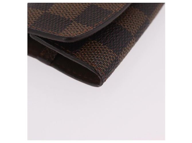 LOUIS VUITTON Damier Ebene Manschettenknöpfe & Etui Ag925 Silber LV Auth BA16096V - Ansicht 7