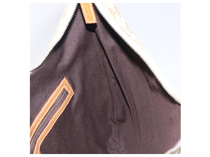 Borsa a tracolla LOUIS VUITTON GG Canvas Beige Argento 124357 LV Auth 207700A - vista 20