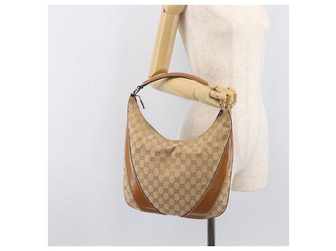 Borsa a tracolla LOUIS VUITTON GG Canvas Beige Argento 124357 LV Auth 207700A - vista 24