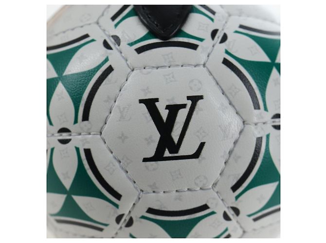 LOUIS VUITTON LV Football Pouch Leather White M02430 LV Auth 206650SM - vista 7