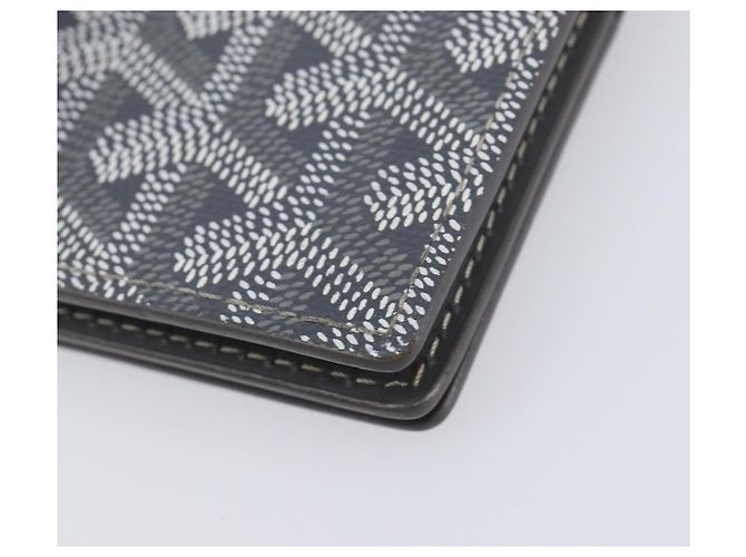 Tarjetero Goyard Herringbone Malesherbes PVC Gris Auth 207647V Castaño - vista 15